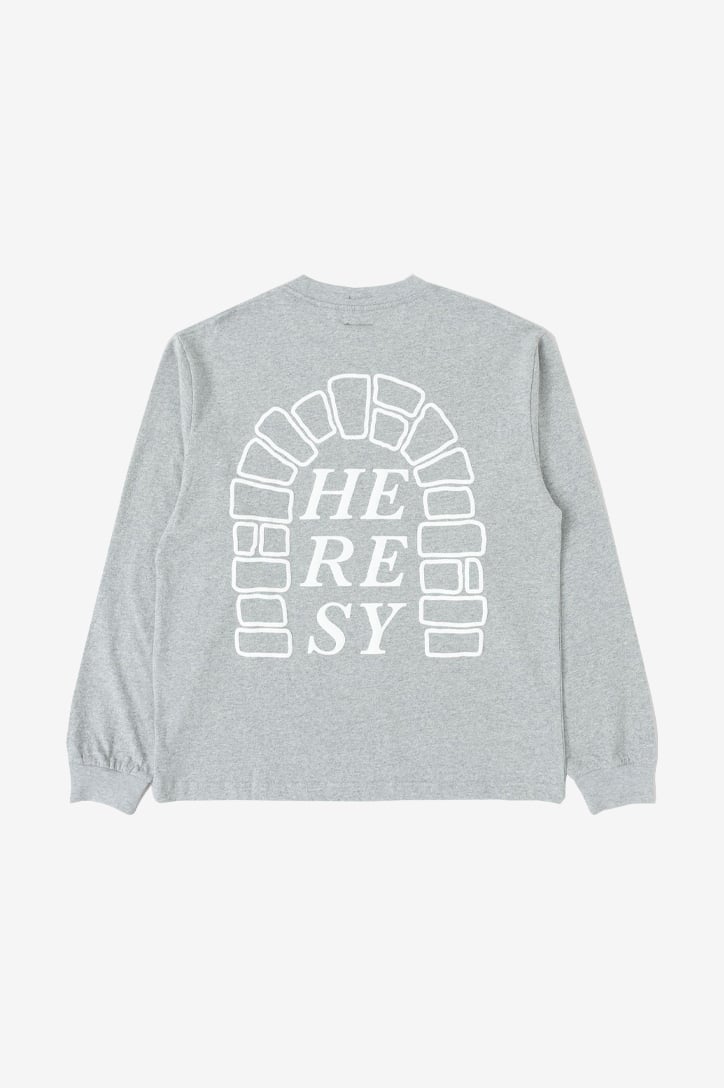 heresy Long sleeve arch tee shirt marl