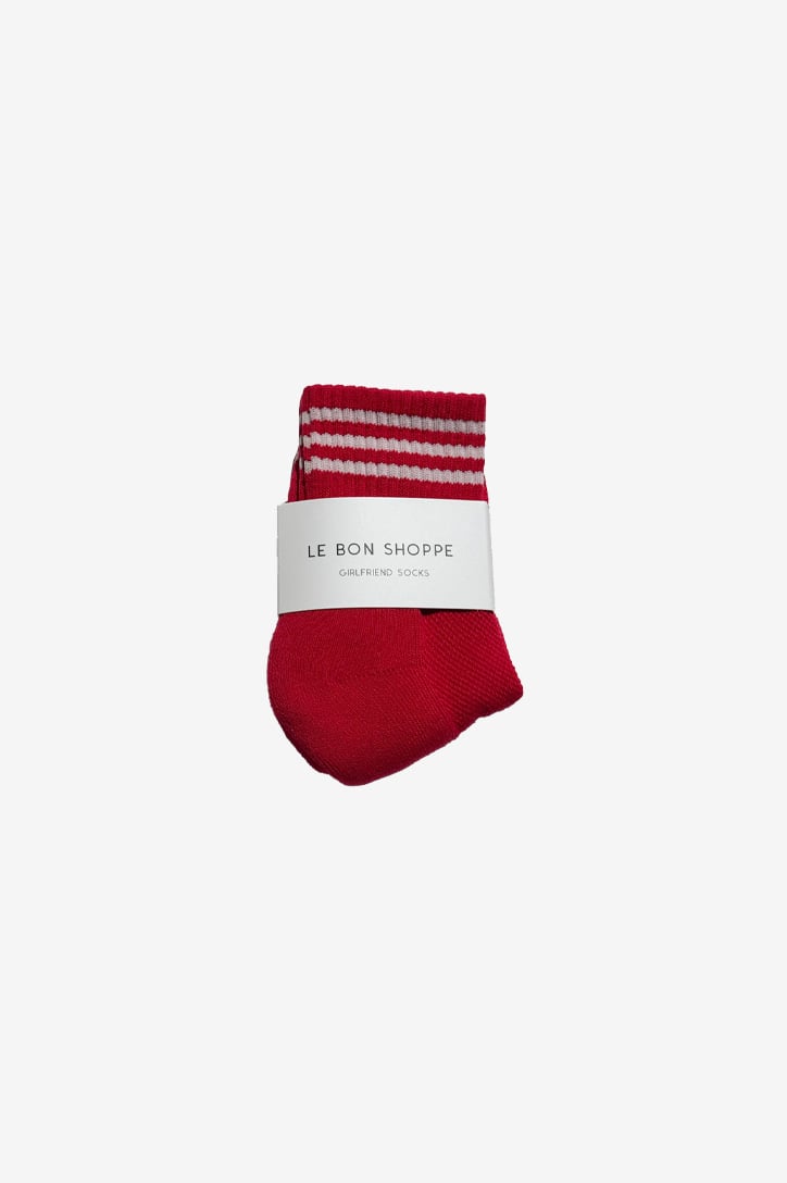 Le Bon Shoppe girlfriend Socks scarlet