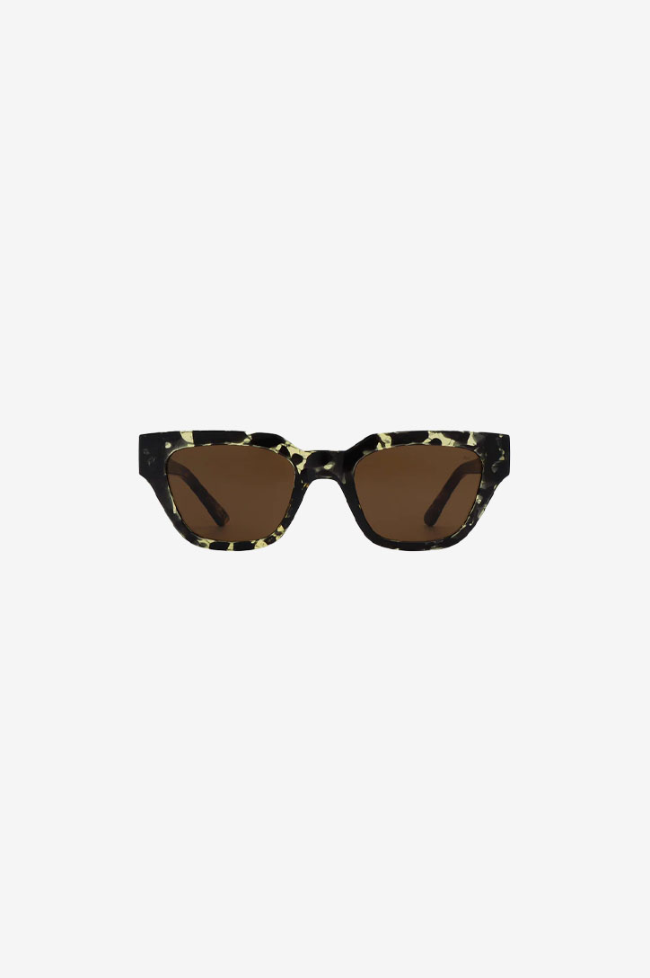 kaws black/yellow tortoise sunglasses