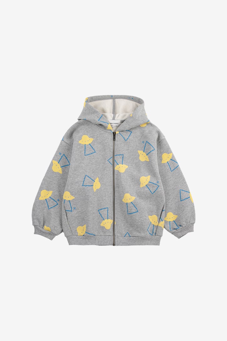 Bobo Choses pixel abduction zipped hoodie
