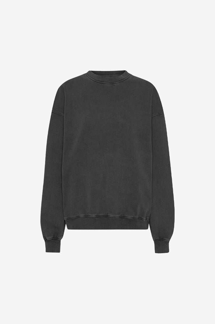 Oversized crew sweatshirt faded black